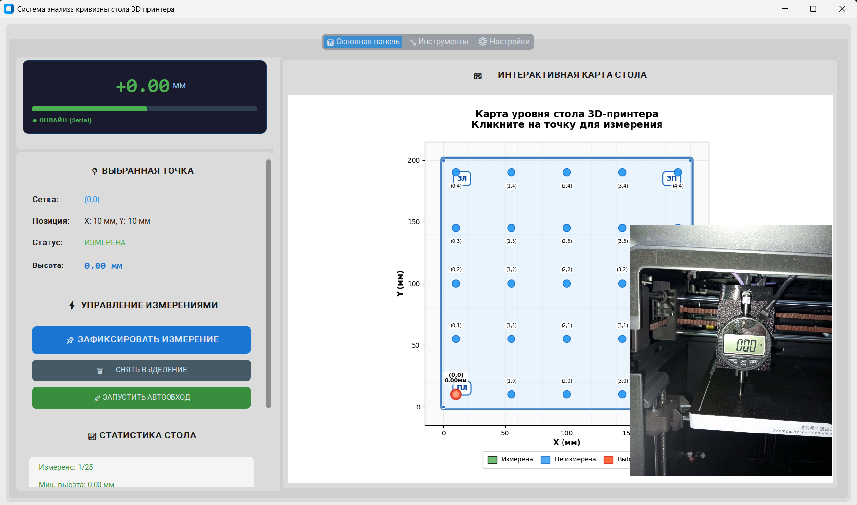 Главное окно программы