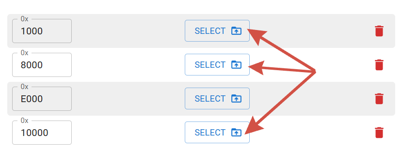 Интерфейс программатора