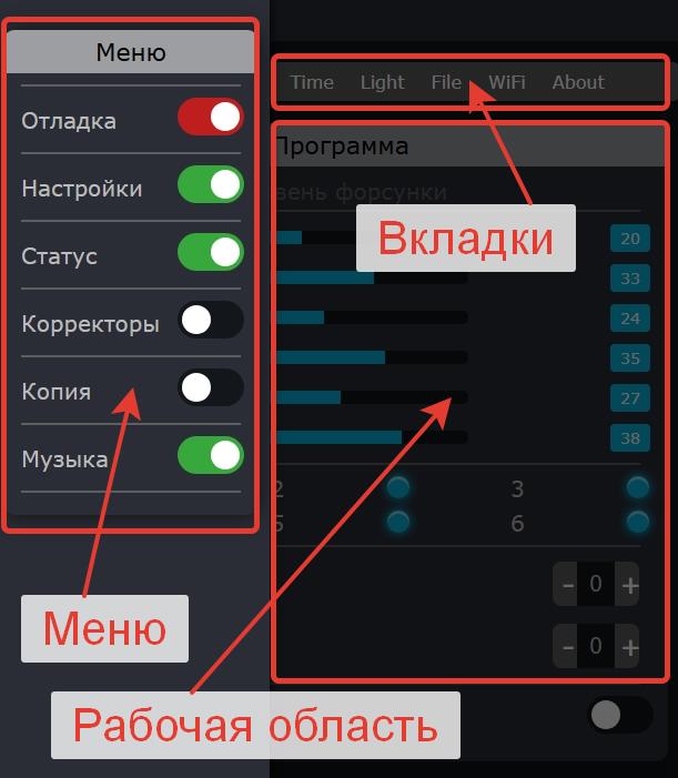 Обзор интерфейса